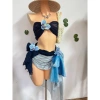 Bikini khăn quấn Ocean - bikini 565k, tặng dây chuyền vỏ sò, chip và 2 kẹp hoa 2