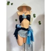 Bikini khăn quấn Ocean - bikini 565k, tặng dây chuyền vỏ sò, chip và 2 kẹp hoa 8