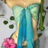 Bikini Khăn Quấn Xanh Ngọc Biển Cả - Tặng Dây Chuyền Vỏ Sò, Chip, 2 Kẹp Hoa 5