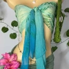 Bikini Khăn Quấn Xanh Ngọc Biển Cả - Tặng Dây Chuyền Vỏ Sò, Chip, 2 Kẹp Hoa 9