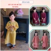 Bikini Kids 10-40kg - Áo Dài Gấm 4 Tà Cao Cấp, Bộ Tết Quần Lụa cho bé gái