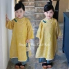 Bikini Kids 10-40kg - Áo Dài Gấm 4 Tà Cao Cấp, Bộ Tết Quần Lụa cho bé gái 3