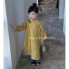Bikini Kids 10-40kg - Áo Dài Gấm 4 Tà Cao Cấp, Bộ Tết Quần Lụa cho bé gái 6