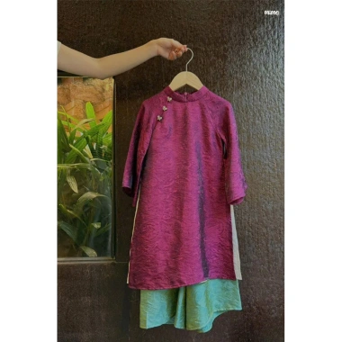 Bikini Kids A19 Set Áo Dài Gấm 4 Tà Cao Cấp - Bộ Tết Mix Quần Lụa Hồng Cam Xanh Tím Giá Ưu Đãi 202.500₫ 2