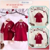 Bikini Kids A22 Set Áo Dài Bé Trai & Bé Gái Đỏ Lộc Tài - Áo Dài Tết chất đũi cao cấp, giá 167.500 VND