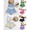 Bikini len sợi móc 2 món áo bra và quần sooc màu sắc dễ thương, phù hợp đi biển - Giá chỉ 45.000 VND 9