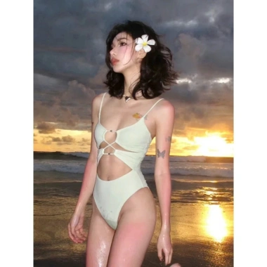 Bikini liền thân khoét eo sexy phong cách Retro KHOSI BKN57 - Giá chỉ 169.000₫