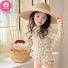 Bikini liền thân tay dài hoa xinh xắn cho bé gái - Đồ bơi 10-35kg, giá 162k-129k 2