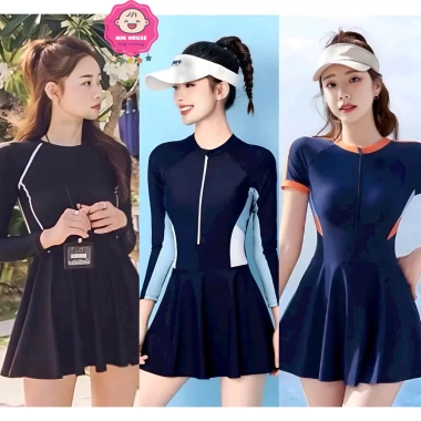 Bikini liền thân tay ngắn và dài cho mẹ và bé - Đồ bơi 37-55kg, chỉ 199.000₫