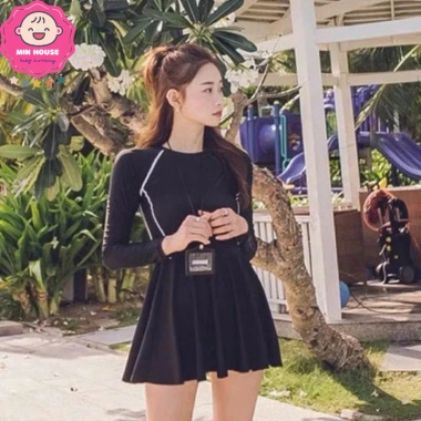 Bikini liền thân tay ngắn và dài cho mẹ và bé - Đồ bơi 37-55kg, chỉ 199.000₫