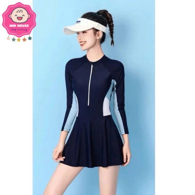 Bikini liền thân tay ngắn và dài cho mẹ và bé - Đồ bơi 37-55kg, chỉ 199.000₫