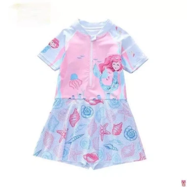 Bikini liền thân váy lưới thoáng khí cho bé gái 10-35kg dưới 1m4 - Đồ bơi 189k 7