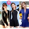 Bikini liền thân váy tay trắng cho mẹ và bé - Đồ bơi biển, giảm còn 199.000₫
