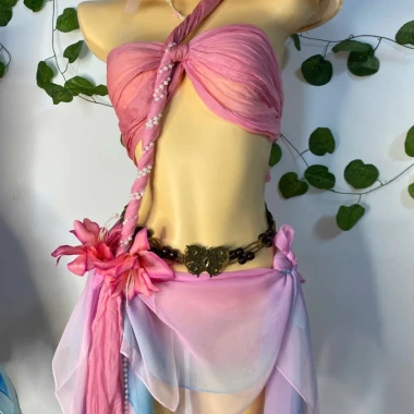 Bikini Mộng Mơ Pastel - khăn quấn, tặng dây vỏ sò, chip, 2 kẹp hoa - 425.000 VND 2