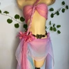 Bikini Mộng Mơ Pastel - khăn quấn, tặng dây vỏ sò, chip, 2 kẹp hoa - 425.000 VND 7