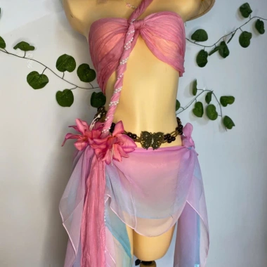 Bikini Mộng Mơ Pastel - khăn quấn, tặng dây vỏ sò, chip, 2 kẹp hoa - 425.000 VND 7