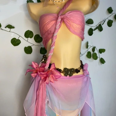 Bikini Mộng Mơ Pastel - khăn quấn, tặng dây vỏ sò, chip, 2 kẹp hoa - 425.000 VND 8