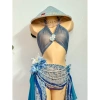 Bikini Nàng Thơ Biển - Khăn quấn, tặng dây chuyền vỏ sò, chip + 2 kẹp hoa, 490k 2