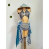 Bikini Nàng Thơ Biển - Khăn quấn, tặng dây chuyền vỏ sò, chip + 2 kẹp hoa, 490k 4
