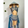 Bikini Nàng Thơ Biển - Khăn quấn, tặng dây chuyền vỏ sò, chip + 2 kẹp hoa, 490k 6