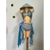 Bikini Nàng Thơ Biển - Khăn quấn, tặng dây chuyền vỏ sò, chip + 2 kẹp hoa, 490k 9