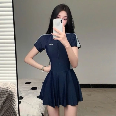 Bikini nữ KHOSI BKN54 - Đồ bơi tay ngắn form váy xòe, che khuyết điểm, thể thao năng động, chỉ 159.000₫