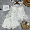 Bikini ren HH45 set 3 món đi biển - áo bra vải boy, choàng hạt, quần 2 lớp dày - giảm 95k 7