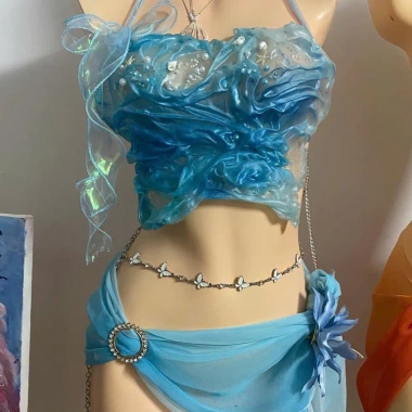 Bikini Resin Biển Xanh Độc Quyền - Tặng Dây Chuyền Vỏ Sò, Chip & 2 Kẹp Hoa - Giá ưu đãi 1,050,000 VND