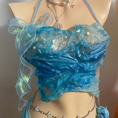 Bikini Resin Biển Xanh Độc Quyền - Tặng Dây Chuyền Vỏ Sò, Chip & 2 Kẹp Hoa - Giá ưu đãi 1,050,000 VND