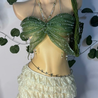 Bikini Resin Độc Đáo Thiết Kế Theo Yêu Cầu - Tặng Dây Chuyền Vỏ Sò và 2 Kẹp Hoa