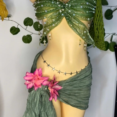 Bikini Resin Độc Đáo Thiết Kế Theo Yêu Cầu - Tặng Dây Chuyền Vỏ Sò và 2 Kẹp Hoa