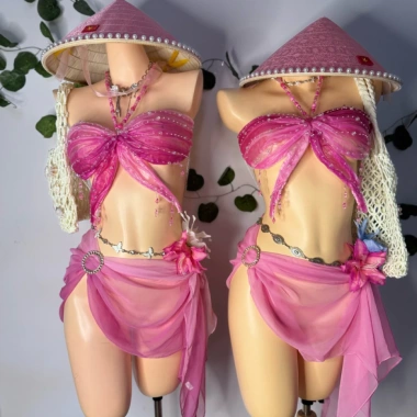 Bikini Resin Độc Đáo Thiết Kế Theo Yêu Cầu - Tặng Dây Chuyền Vỏ Sò và 2 Kẹp Hoa 7 Bikini Resin Độc Đáo Thiết Kế Theo Yêu Cầu - Tặng Dây Chuyền Vỏ Sò và 2 Kẹp Hoa 7