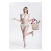 Bikini set 3 chi tiết mùa hè rút dây cổ yếm sexy, quyến rũ cho bơi biển 2.288 BKN46 4
