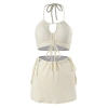 Bikini set 3 chi tiết mùa hè rút dây cổ yếm sexy, quyến rũ cho bơi biển 2.288 BKN46 10