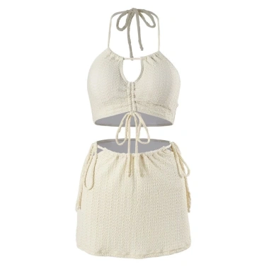 Bikini set 3 chi tiết mùa hè rút dây cổ yếm sexy, quyến rũ cho bơi biển 2.288 BKN46
