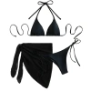 Bikini set 3 món 2 món tam giác basic kèm khăn quấn – Hình thật, giá 79.000, giao nhanh HCM 5