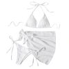 Bikini set 3 món 2 món tam giác basic kèm khăn quấn – Hình thật, giá 79.000, giao nhanh HCM 6