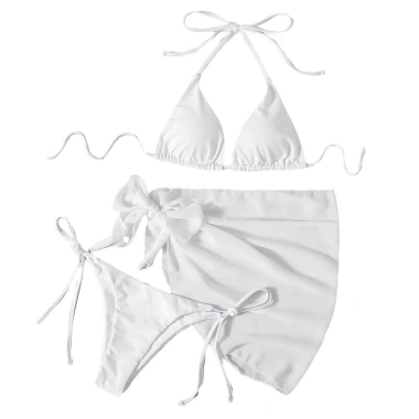 Bikini set 3 món 2 món tam giác basic kèm khăn quấn – Hình thật, giá 79.000, giao nhanh HCM 6 Bikini set 3 món 2 món tam giác basic kèm khăn quấn – Hình thật, giá 79.000, giao nhanh HCM 6