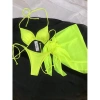 Bikini set 3 món 2 món tam giác basic kèm khăn quấn – Hình thật, giá 79.000, giao nhanh HCM 9