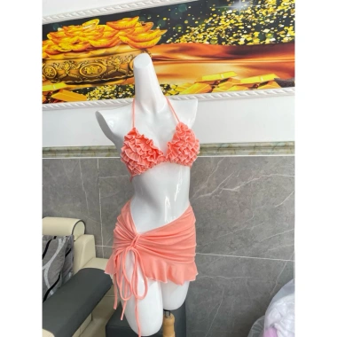 Bikini Set 3 Món Bánh Bèo Tina - Bộ Đồ Bơi Xinh Giá Giảm 145k, Thiết Kế Độc Đáo, Không Gãy 10