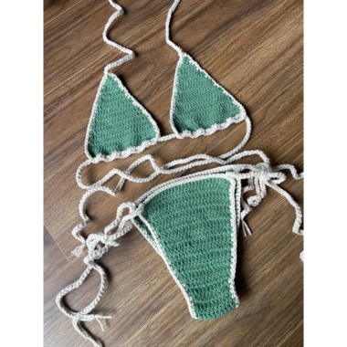 Bikini Set Basic len móc handmade - Crochet bikini thời trang, giá chỉ 95.000đ 5