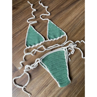 Bikini Set Basic len móc handmade - Crochet bikini thời trang, giá chỉ 95.000đ 7