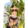 Bikini set đi biển 3 món đính sao biển, ren tơ mền mịn, lanbishop LB50, giảm giá 239k 4