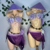 Bikini Set Sò Tím Biển Cả Freesize - Tặng Dây Chuyền Vỏ Sò & 2 Kẹp Hoa 2