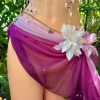 Bikini Set Sò Tím Biển Cả Freesize - Tặng Dây Chuyền Vỏ Sò & 2 Kẹp Hoa 4