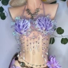 Bikini Set Sò Tím Biển Cả Freesize - Tặng Dây Chuyền Vỏ Sò & 2 Kẹp Hoa 10