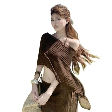 Bikini Sheer 4 Mảnh Nâu Nữ Chống Nắng, Phù Hợp Đi Biển Spa, Giá 479.957 VND