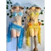 Bikini Sò Xanh Ngọc Biển - Set 2 món, tặng dây chuyền vỏ sò, chip & 2 hoa 4