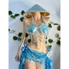 Bikini Sò Xanh Ngọc Biển - Set 2 món, tặng dây chuyền vỏ sò, chip & 2 hoa 6
