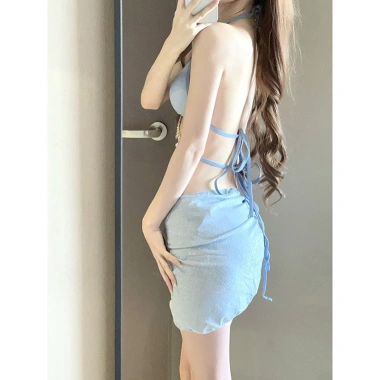 Bikini Suspender Nàng Tiên Cá Kim Cương Đồ Bơi Phụ Nữ Ren‑Up Tam Giác 3 Điểm Giá 147.118₫